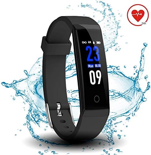 DoSmarter Fitness Tracker, Color Screen Activity Health Tracker with Heart Rate Monitor, Waterproof Smart Pedometer Watch Band with Step Calories Counter for Kids Woman Man
