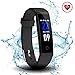 DoSmarter Activity Tracker,Color Screen Heart Rate Monitor Pedometer Watch, Waterproof Fitness Health Tracker Smart Band with Step Calories Counter primary