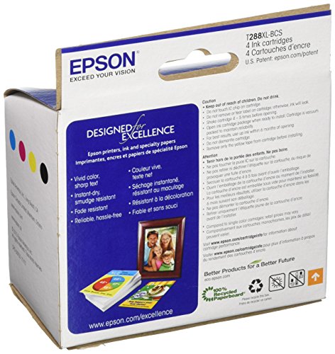 Epson-Cartridge-Ink-288XL-Black-288-Cyan-Magenta-Yellow-Jaune-4-Pack