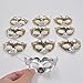 10PCS Mini Masquerade Masks Party Decoration Supper Small Silver Plaing Mardi Gras Halloween Decor Novelty Gifts (silver)