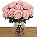 Bringsine Artificial Flowers Rose for DIY Wedding Rose Bouquets Centerpieces Arrangements Party Baby Home Decor Bridal Floral Pink