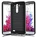 LG G3 Case,Kmall [Brushed Metal Texture] Heavy Duty Shockproof High Impact Resistant Durable Full Body [Maximum Drop Protection][Slim Fit] Hybrid Case Skin Cover Shell for LG G3[Black]