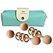 Fuman Organic Wood Montessori Styled Baby Rattle - Perfect Grasping Teething Toy for Toddlers (2 Pack Rattle)