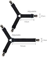 Felly Bed Sheet Clips 4 Pack, Triangle Straps & Fasteners for Mattress view 7