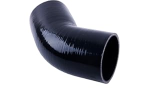 ZAP Performance 45 Degree ID 4"(102mm) Elbow Silicone Hose Intake Intercooler Coupler 4 inch Pipe,Length 102mm One Leg,4-Ply Thickness 5.4 mm