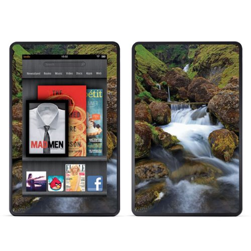Diabloskinz Vinyl Adhesive Skin Decal Sticker for Amazon Kindle Fire - Waterfall In Spring