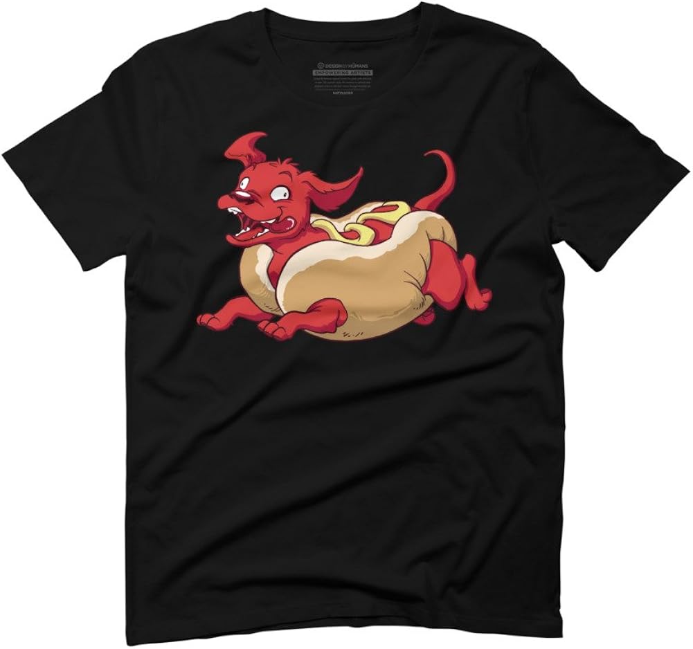 Design By Humans Weenie Men's 3XLarge Black Graphic TShirt Amazon.co.uk Clothing