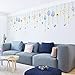DKTIE Flower Wall Decals for Living Room Flowers Decorations for Wall Stickers for Bedroom Living Room Removale Art Decal