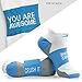 Gone For a Run Inspirational Athletic Running Socks - One Size Fits Most - Set of 3 Pairs - Multicolored (Good Karma)