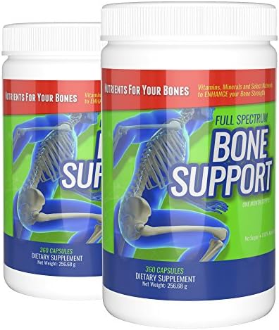 TruBaio - Bone Support Supplement, with Magnesium Citrate, Calcium, Boron and Vitamins K2 + D3 for Bone Health, Joint Pain and Arthritis Relief - 360 Capsules