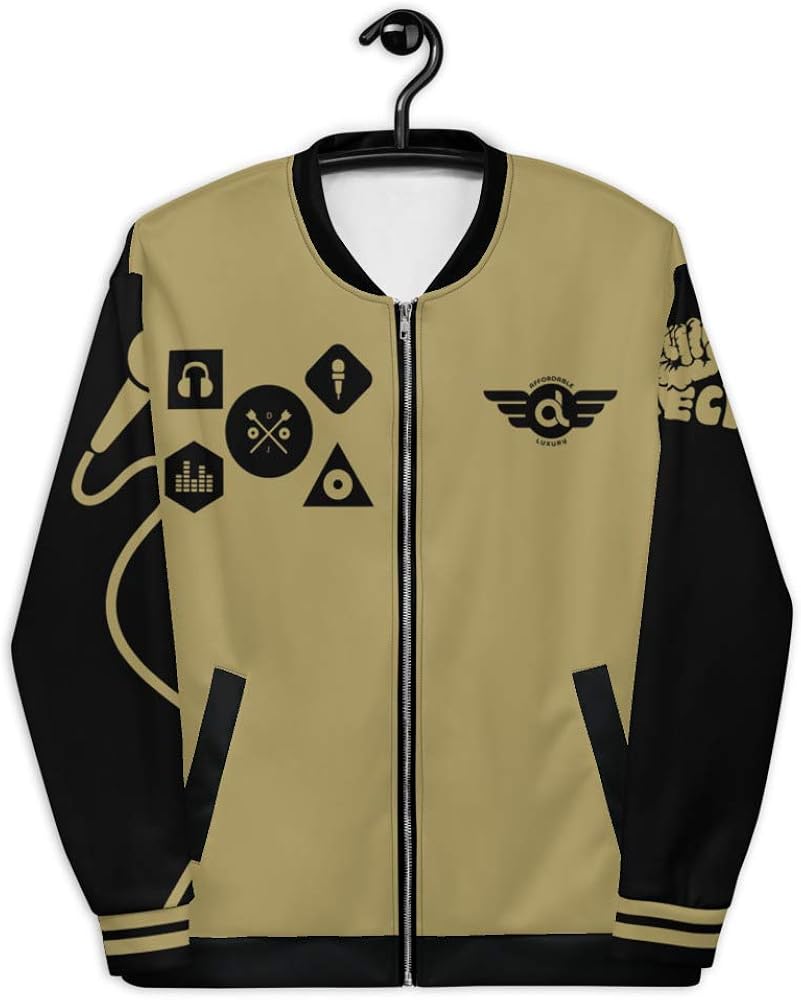 Gold Bomber Jacket at Amazon Men’s Clothing store