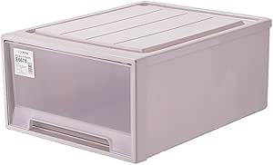 Caja de almacenamiento de plástico con cajón, caja de almacenamiento