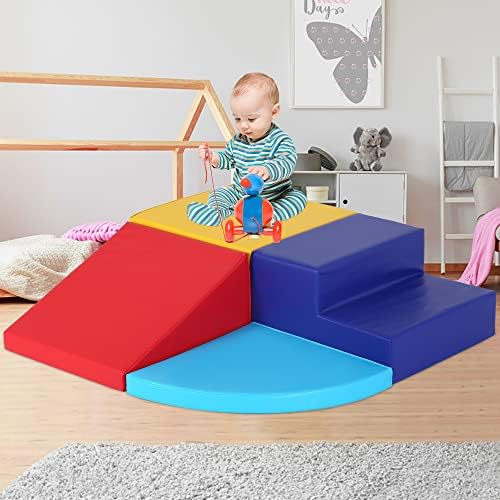 Foam Blocks Corner Climber for Toddlers and Kids Indoor Baby Climbing Foam Play Set Lightweight