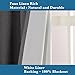 H.VERSAILTEX Rich Linen Patio Curtain Panel Sliding Glass Door Waterproof Curtain- 100% Blackout Wider Curtains Energy Saving Sliding Door Drapes (Grey, 100