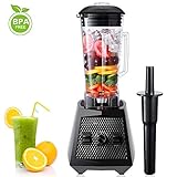 Smoothie Blenders, 1500W Smoothie Maker, 2L Commercial Blender, High Speed Jug Blender Machine 28000 RPM, Mufti-Function Ice Blender with Stepless Speed Adjustment, 8 Sharp Blades