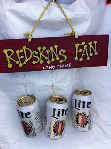 Redskins Fan Beer Can Wind Chime