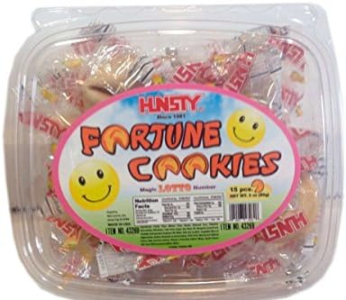 Fortune Cookies (with Magic LOTTO Nuber / 15-ct) - 3oz (Pack of 1)