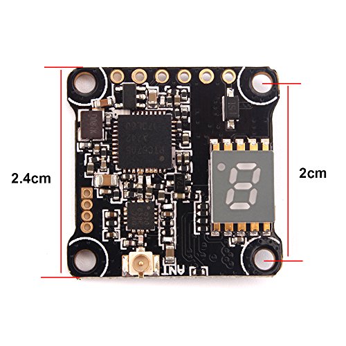5.8G FPV Transmitter,Rcharlance VX20 48CH 5.8G VTX 25mW/100mW/200mW/350mW Switchable FPV Video Transmitter for RC Racing Quadcopter Drone - Thumbnail 3