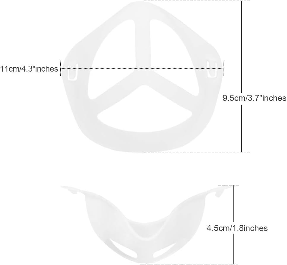 3D Bracket More Space for Comfortable Breathing Washable Reusable. (10pcs/Adults): Health & Personal Care