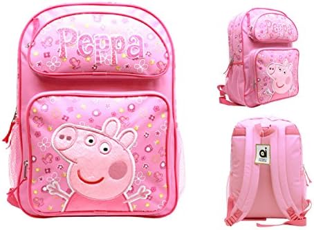 Peppa Pig M Backpack School Bag 14" Licensed by Entertainment One
