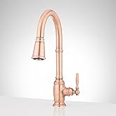 Signature Hardware 481709 Finnian 1.75 GPM Pull-Down Kitchen Faucet, Satin Copper