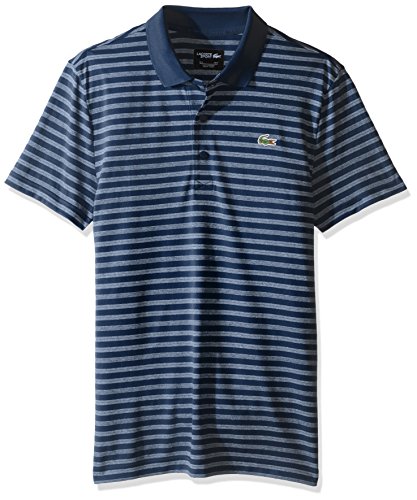 Lacoste Men's Golf Fine Stripe UltraDry Pique Knit Polo, DH2100-51