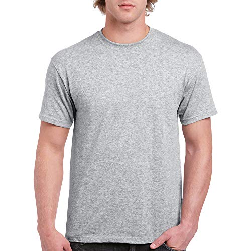 Gildan Men's Heavy Cotton Adult TShirt, 2Pack, Sport Grey, 3XLarge