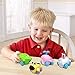 Jolajola Toddler Toy Cars Girls Kids - Push Go Toys Friction Powered Cars Toy Vehicles, Toddler Animal Toys Best Gift Boys Girls -Set of 4 Cute Cartoon Animal Toy Cars