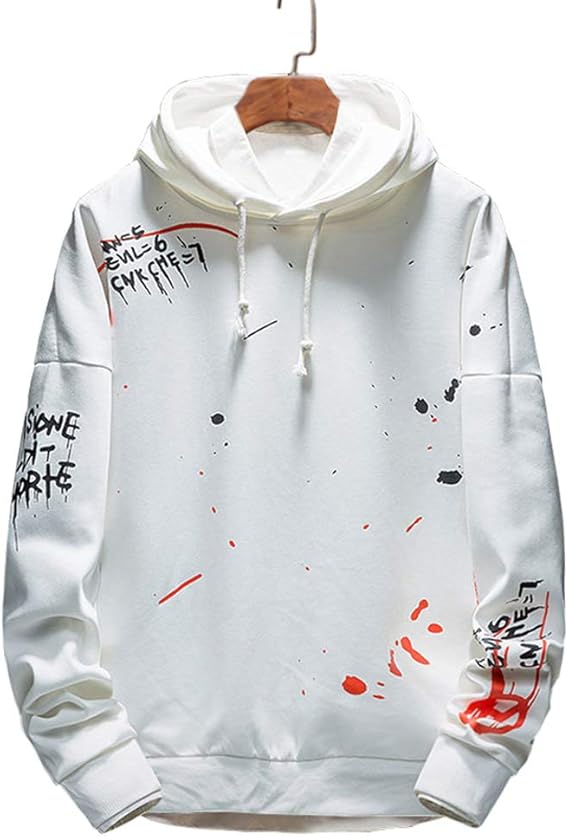 Amazon Co Jp Singlerod パーカー メンズ 長袖 秋服 プリント 落書き ファッション フーディ ストリートパーカー カジュアル 冬服 服 ファッション小物
