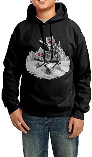 Youth's Adventure Time Finn Riding The Iconic ATAT 100% Cotton Hood Large