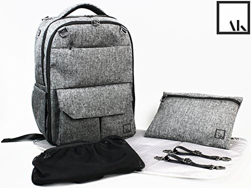 Diaper Bag Backpack Large Multifunction Family Travel Baby Bag Stroller Straps