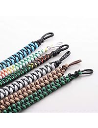 Jeka - Brazalete trenzado de la amistad, hecha a mano, 6 piezas, para hombres y mujeres, sin metal, JBFB009