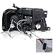 Dual Halo Led Glossy Black Projector Head Lights Made For And Compatible With 2004-2008 F-150 F150 04 05 06 07 08