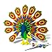 Bfun Woodcraft 3D Puzzle Assemble and Paint DIY Toy Kit, Peacock