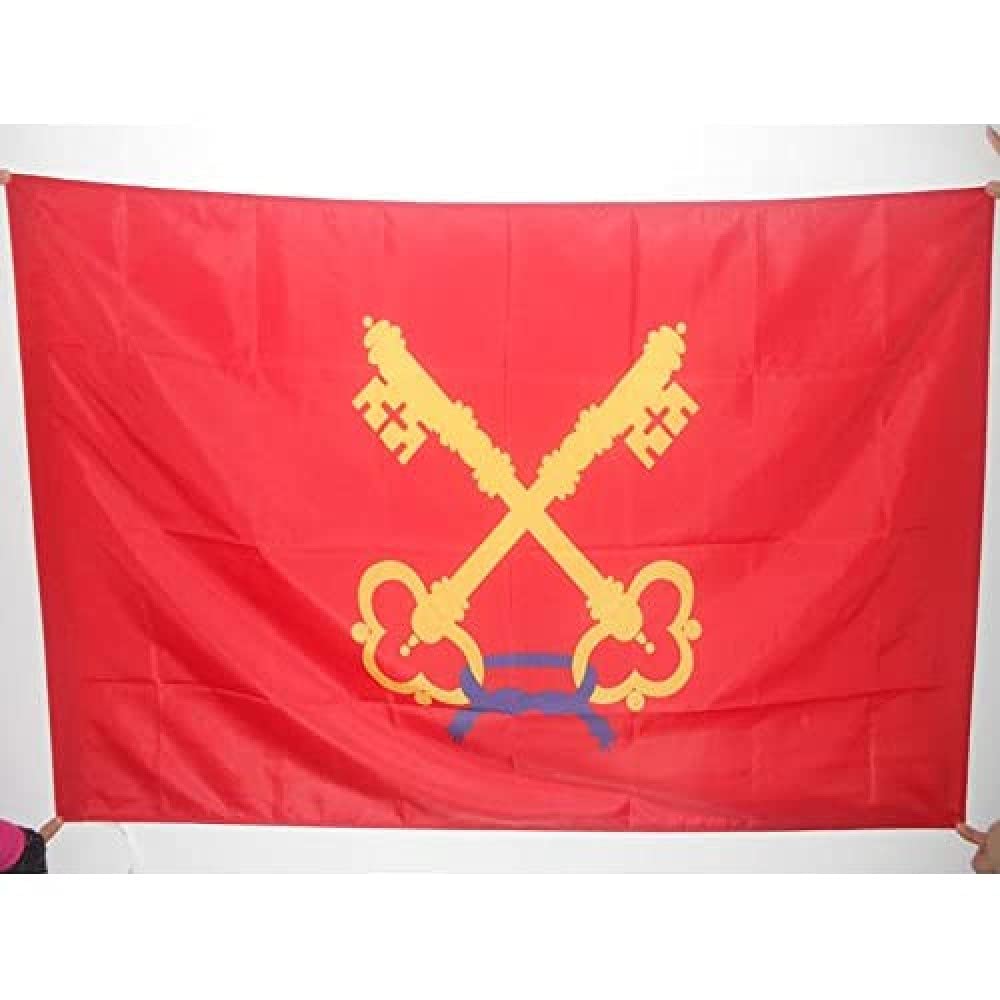 AZ FLAG - Comtat Venaissin Flag - 2x3 Ft - Papal fief Banner with Sleeve - 100% Polyester - Fade Resistant - Vivid Colors - 2' x 3' Feet - 90x60 Cm