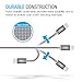 UNU USB Type C Cable, 6ft/1.8m USB Type C to Type A 2.0 Male Braided Data Charging Cable Compatible with Galaxy S9, S9 Plus, S8, S8 Plus, Note 8, LG G6, Pixel 2, Pixel 2 XL, Type-C Devices [Grey]