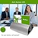 Bolier Business Card Holder, Aluminum Alloy Office Business Card Stand Name Card Display Organizer for Desk (B)