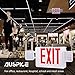 Exit Signs, AUSPICE LED Exit Sign Battery, Emergency Exit Sign, Self Contained 120V/277V Exit Light, UL Exit Sign with Emergency Lights, Energy Efficient, Long Lasting and Fire Resistance