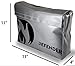 Defender Fireproof and Water Resistant Bag | Silicone Coated Fiberglass Non-Itchy | Double Closure to Keep Valuables Protected | 11x15x4 Size for Legal Documents, Currency, Jewelry, Etc.