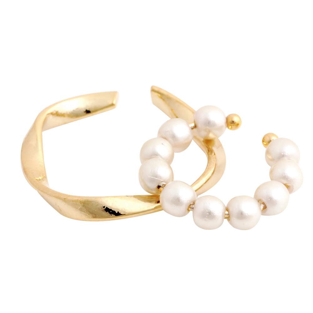 Mua Cream Dot クリームドット 金属アレルギー対応 ニッケルフリー 18kコーティング イヤーカフス 2セット 重ねづけ 片耳用 ゴールド フリーサイズ Tren Amazon Nhật Chinh Hang Fado