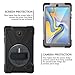 BRAECN Case for Galaxy Tab A 8.0 2018- Shock-Proof Rugged Cover Case with Adjustable Hand Strap+Portable Shoulder Strap+360 Degree Rotating Stand for Samsung Galaxy Tab A 8.0 SM-T387(Black)