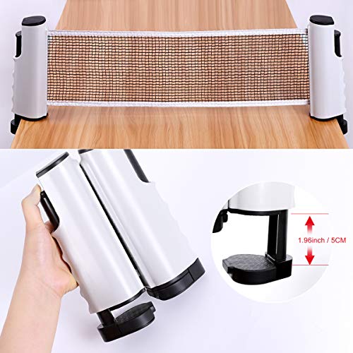 VOK Retractable Tabletop Tennis Game Set, Play Almost Anywhere with