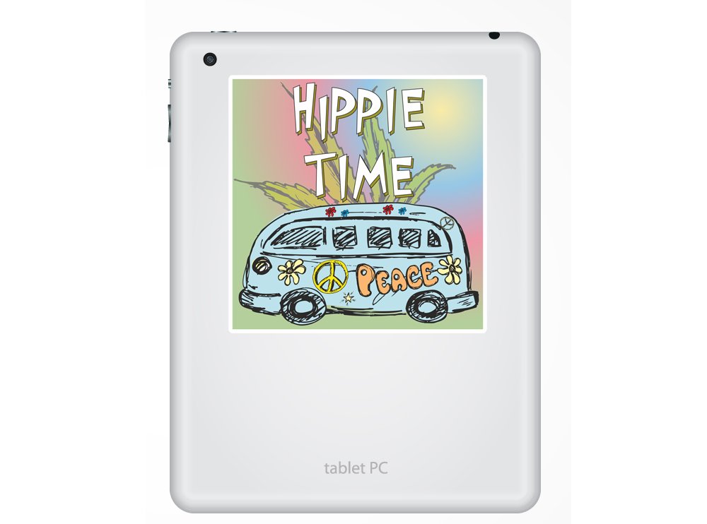 2 x Pegatinas de vinilo de furgoneta hippie tiempo Viajes equipaje ...