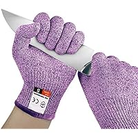 Guardnar Cut Resistant Gloves Food Grade Level 5 Hand Protection, Safety Kitchen Cut Gloves for Oyster Shucking, Wood…