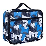 Wildkin Kids Insulated Lunch Box for Boys and Girls, Perfect Size for Packing Hot or Cold Snacks for School and Travel, Patterns Coordinate with Our Backpacks and Duffel Bags, Blue Camo