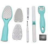 8 in 1 Foot Rasp Foot File Callus Remover for Feet Spa, Foot Care Pedicure Surface Scrubber Scraper Professional Tool Set To Remove Dead Hard Skin for Men Women