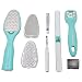 8 in 1 Foot Rasp Foot File Callus Remover for Feet Spa, Foot Care Pedicure Surface Scrubber Scraper Professional Tool Set To Remove Dead Hard Skin for Men Women