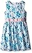 Nautica Baby Floral Print Dress with Grosgrain Belt, Light Turquoise, 6-9 Months