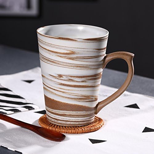 Ajunr Vintage Handmade Pottery frosted mug coffee cup Korean tea cup B breakfast/juice/casual/work mugs