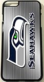 Iphone 6 Seattle Seahawks Brushed Aluminum Look Black Hard Case